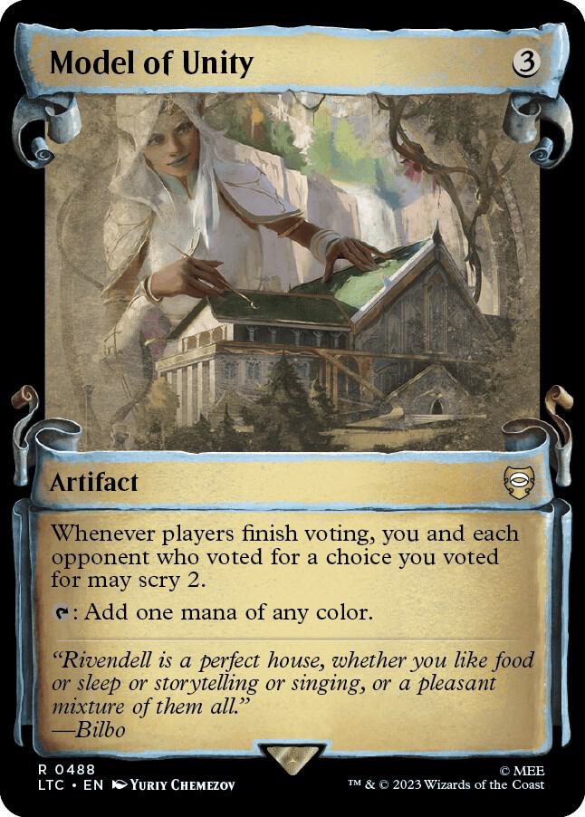 Model of Unity (Showcase Scrolls) 488 card from Commander: The Lord of the Rings: Tales of Middle-earth