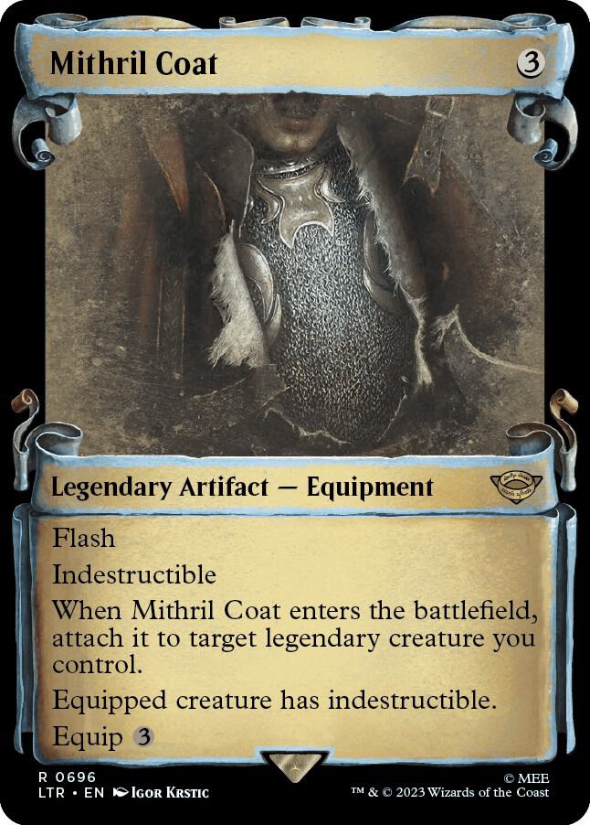 Mithril Coat (Showcase Scrolls) 696 card from Universes Beyond: The Lord of the Rings: Tales of Middle-earth
