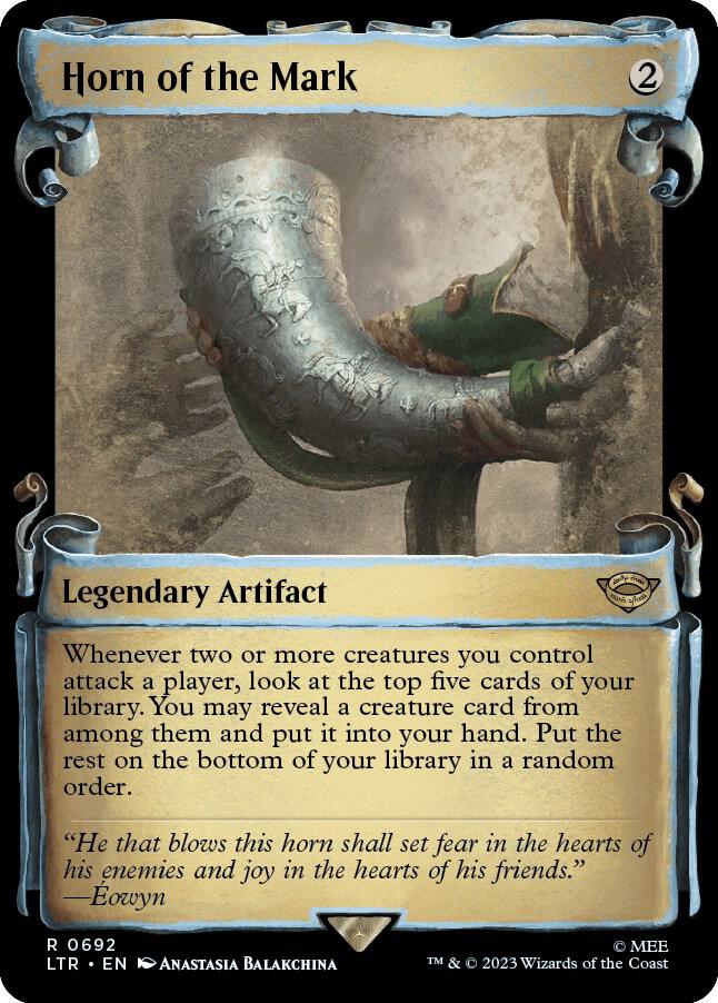 Horn of the Mark (Showcase Scrolls) 692 card from Universes Beyond: The Lord of the Rings: Tales of Middle-earth