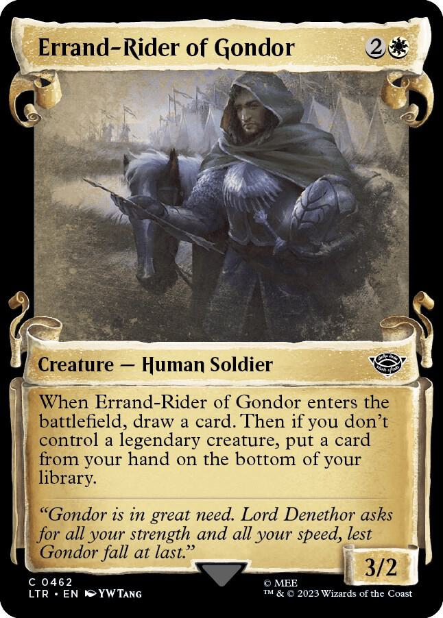 Errand-Rider of Gondor (Showcase Scrolls) 462 card from Universes Beyond: The Lord of the Rings: Tales of Middle-earth