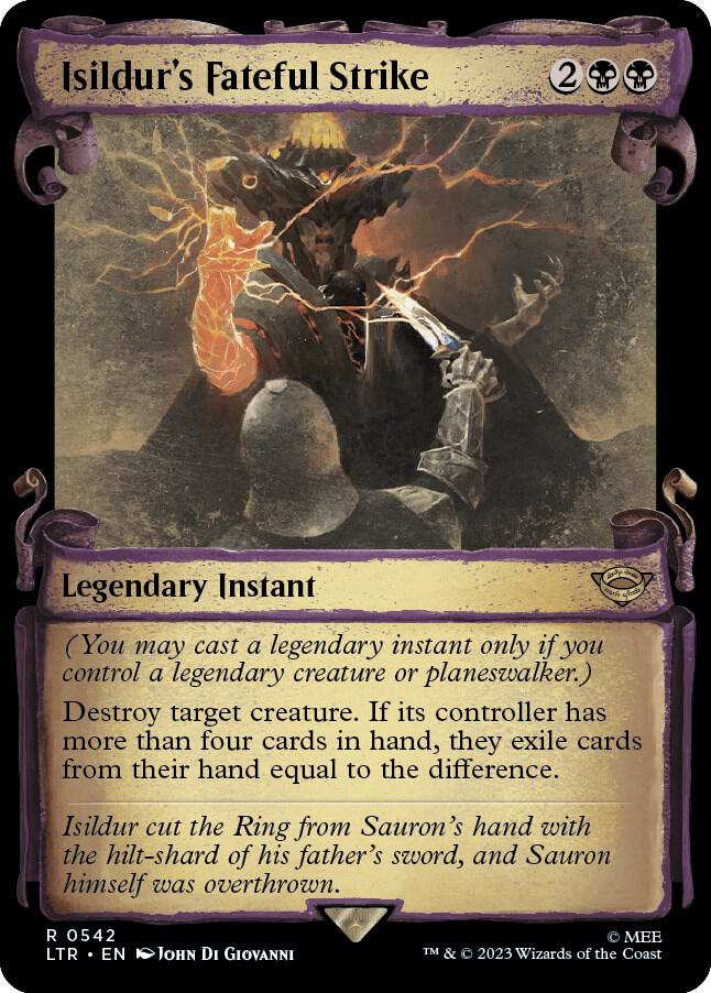 Isildur's Fateful Strike (Showcase Scrolls) 542 card from Universes Beyond: The Lord of the Rings: Tales of Middle-earth