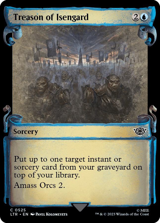 Treason of Isengard (Showcase Scrolls) 525 card from Universes Beyond: The Lord of the Rings: Tales of Middle-earth