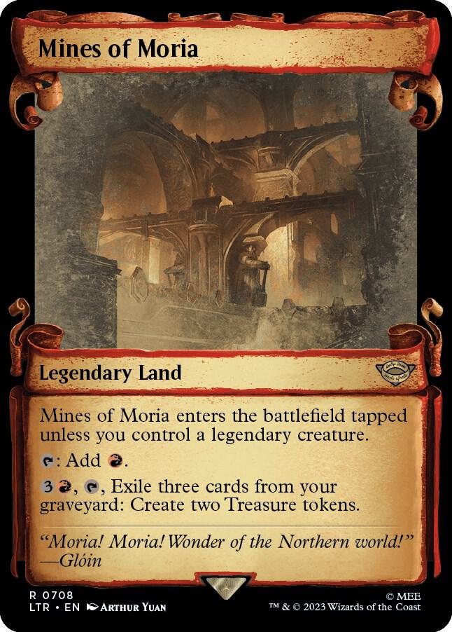 Mines of Moria (Showcase Scrolls) 708 card from Universes Beyond: The Lord of the Rings: Tales of Middle-earth