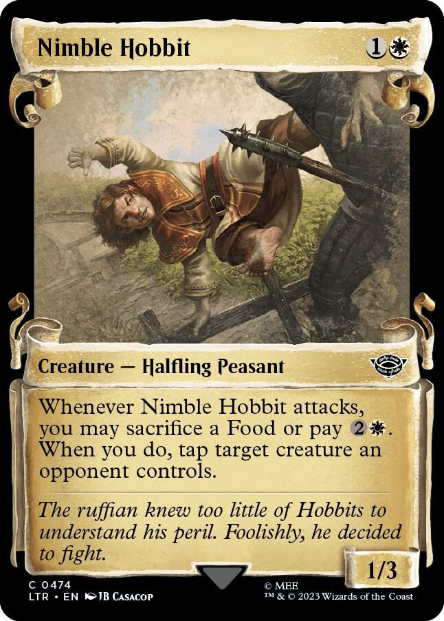 Nimble Hobbit (Showcase Scrolls) 474 card from Universes Beyond: The Lord of the Rings: Tales of Middle-earth
