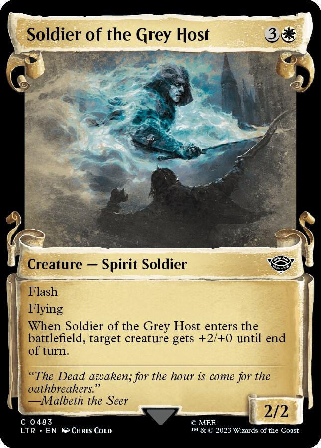 Soldier of the Grey Host (Showcase Scrolls) 483 card from Universes Beyond: The Lord of the Rings: Tales of Middle-earth