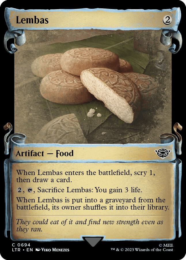 Lembas (Showcase Scrolls) 694 card from Universes Beyond: The Lord of the Rings: Tales of Middle-earth