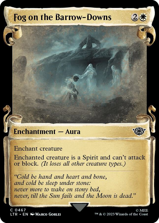 Fog on the Barrow-Downs (Showcase Scrolls) 467 card from Universes Beyond: The Lord of the Rings: Tales of Middle-earth