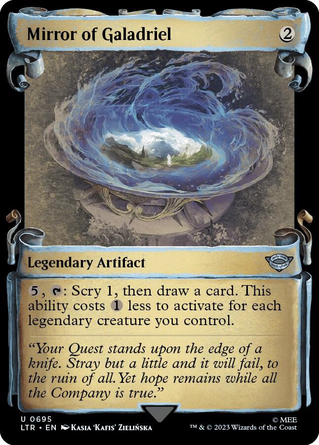 Mirror of Galadriel (Showcase Scrolls) 695 card from Universes Beyond: The Lord of the Rings: Tales of Middle-earth