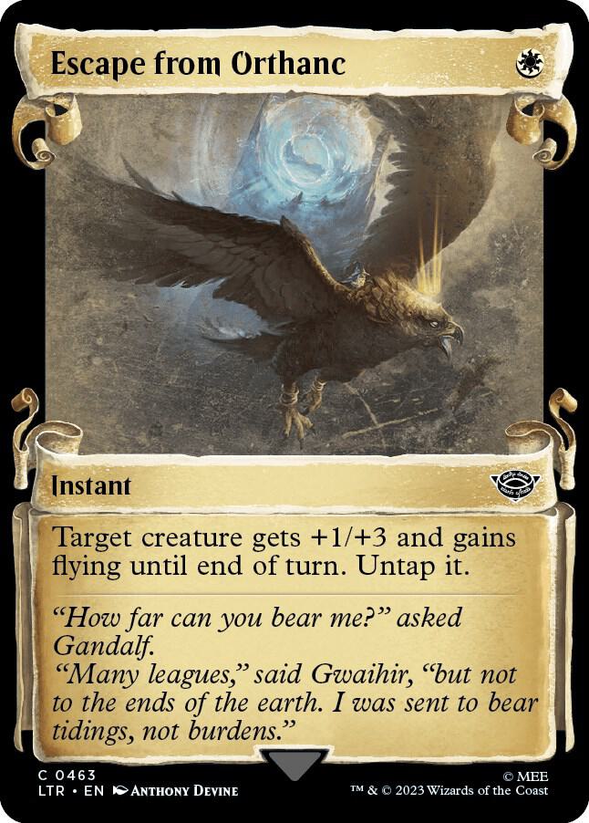 Escape from Orthanc (Showcase Scrolls) 463 card from Universes Beyond: The Lord of the Rings: Tales of Middle-earth