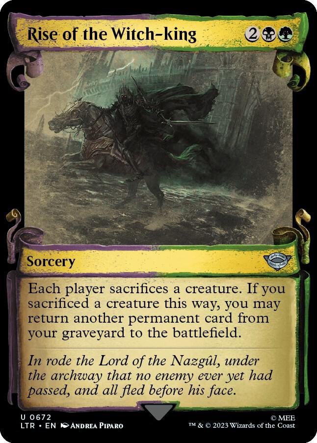 Rise of the Witch-king (Showcase Scrolls) 672 card from Universes Beyond: The Lord of the Rings: Tales of Middle-earth