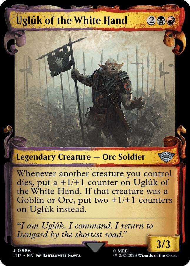 Ugluk of the White Hand (Showcase Scrolls) 686 card from Universes Beyond: The Lord of the Rings: Tales of Middle-earth