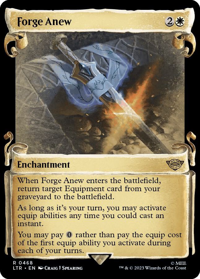 Forge Anew (Showcase Scrolls) 468 card from Universes Beyond: The Lord of the Rings: Tales of Middle-earth