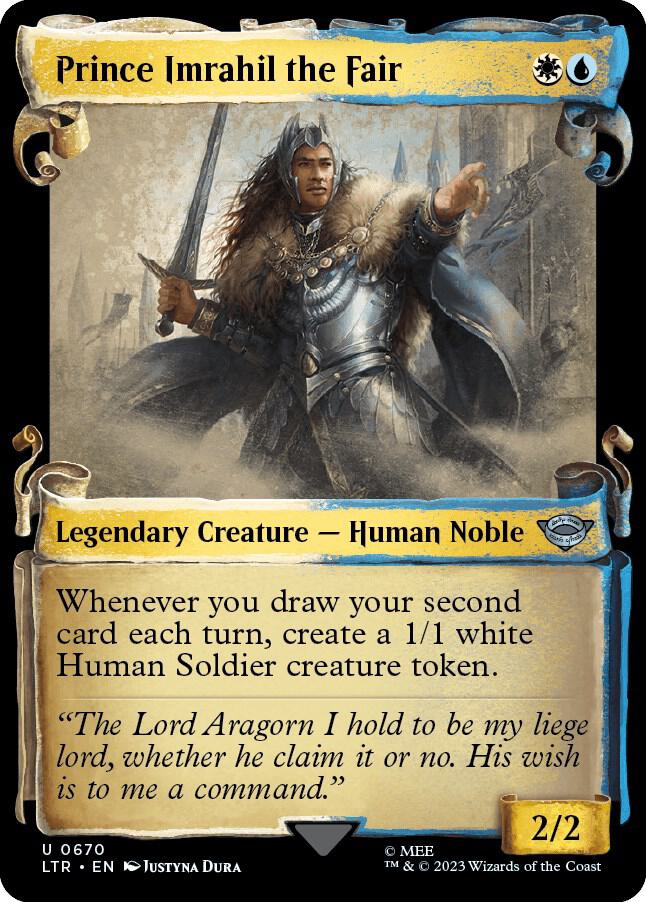 Prince Imrahil the Fair (Showcase Scrolls) 670 card from Universes Beyond: The Lord of the Rings: Tales of Middle-earth