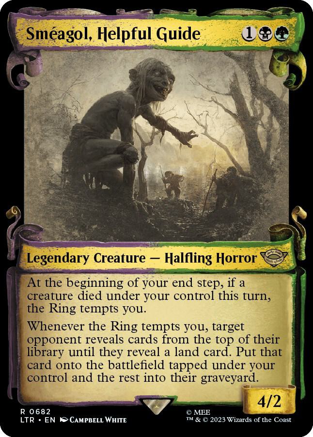 Smeagol, Helpful Guide (Showcase Scrolls) 682 card from Universes Beyond: The Lord of the Rings: Tales of Middle-earth