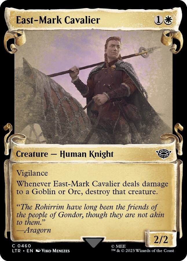 East-Mark Cavalier (Showcase Scrolls) 460 card from Universes Beyond: The Lord of the Rings: Tales of Middle-earth