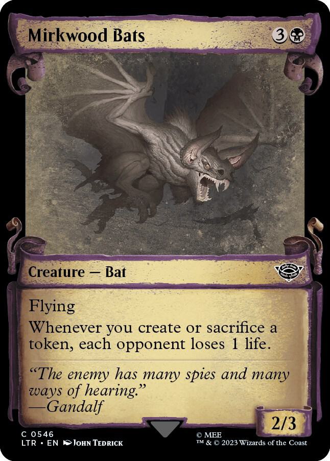 Mirkwood Bats (Showcase Scrolls) 546 card from Universes Beyond: The Lord of the Rings: Tales of Middle-earth