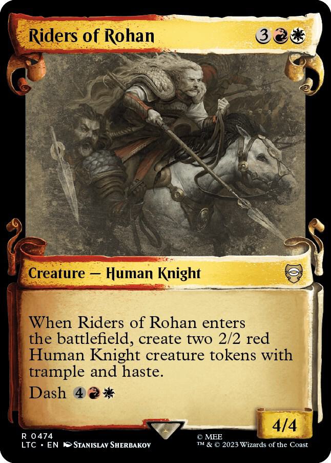 Riders of Rohan (Showcase Scrolls) 474 card from Commander: The Lord of the Rings: Tales of Middle-earth