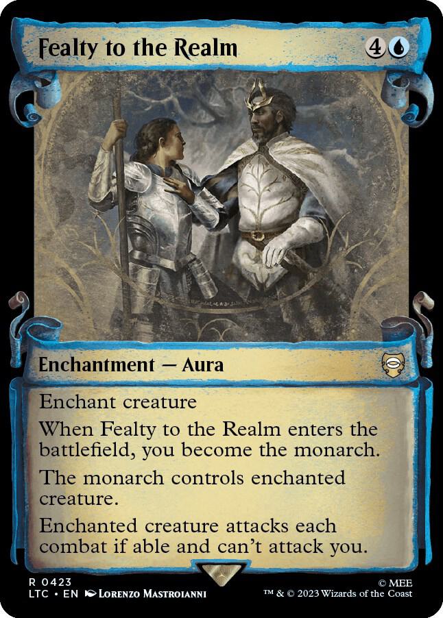 Fealty to the Realm (Showcase Scrolls) 423 card from Commander: The Lord of the Rings: Tales of Middle-earth