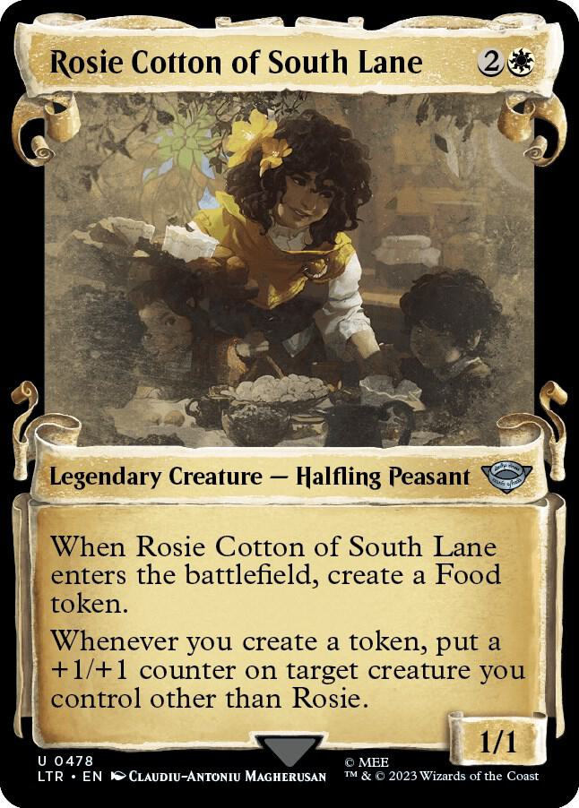 Rosie Cotton of South Lane (Showcase Scrolls) 478 card from Universes Beyond: The Lord of the Rings: Tales of Middle-earth