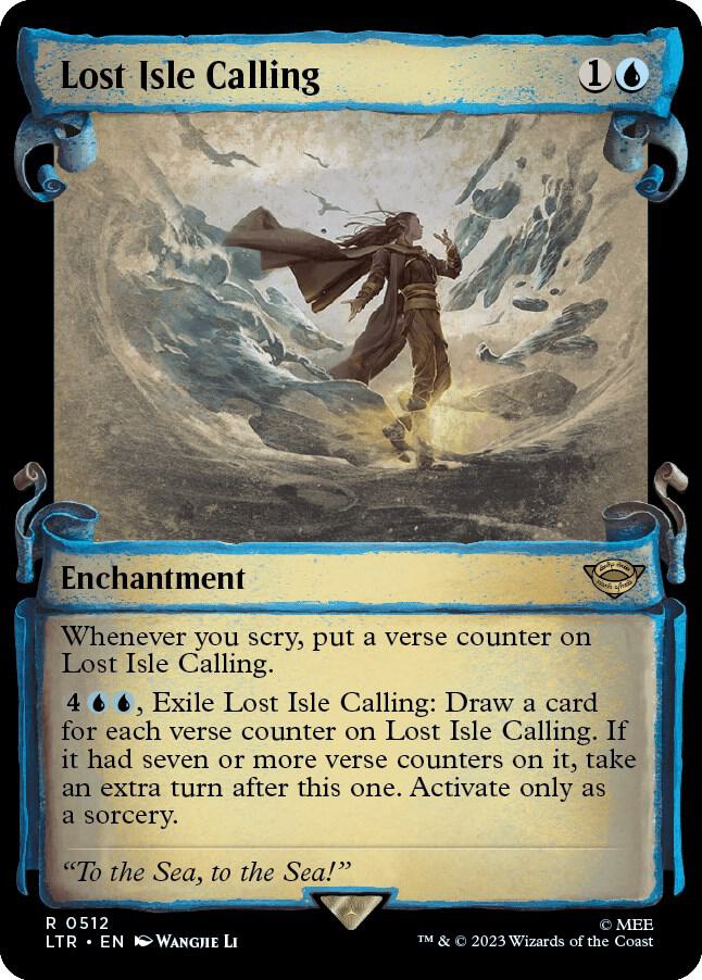 Lost Isle Calling (Showcase Scrolls) 512 card from Universes Beyond: The Lord of the Rings: Tales of Middle-earth