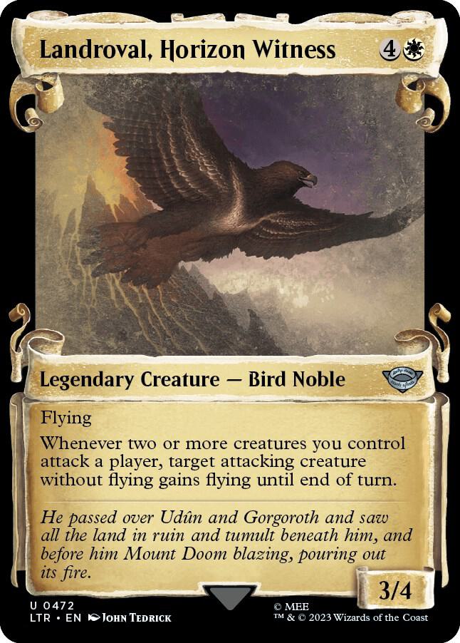 Landroval, Horizon Witness (Showcase Scrolls) 472 card from Universes Beyond: The Lord of the Rings: Tales of Middle-earth