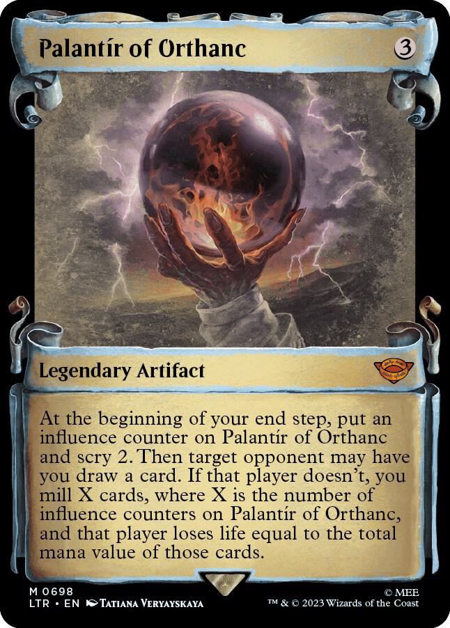 Palantir of Orthanc (Showcase Scrolls) 698 card from Universes Beyond: The Lord of the Rings: Tales of Middle-earth