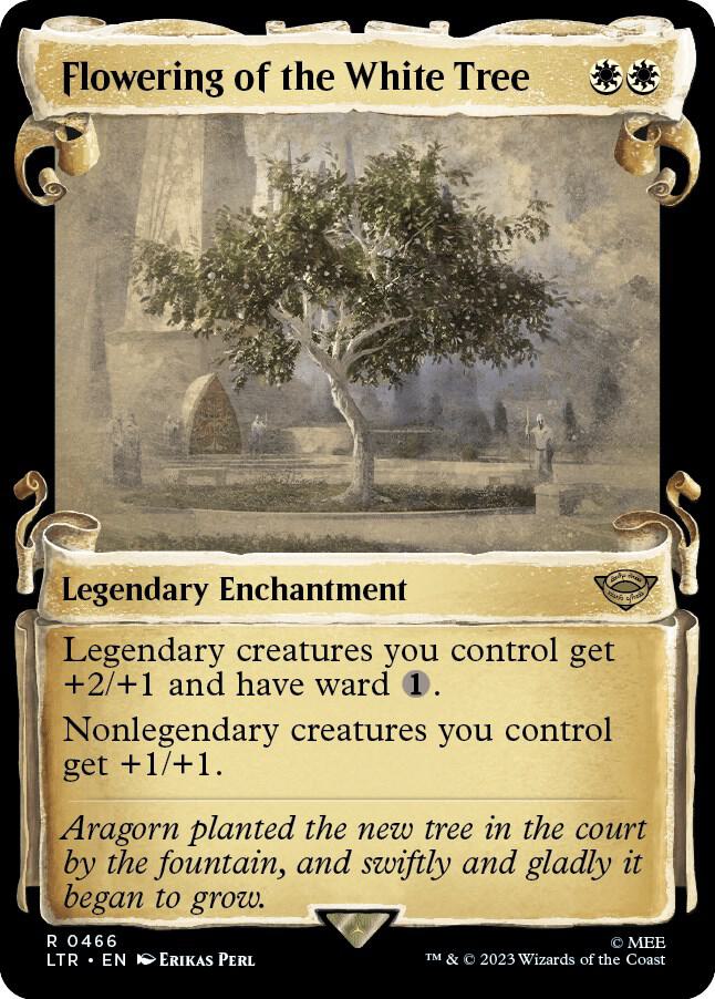 Flowering of the White Tree (Showcase Scrolls) 466 card from Universes Beyond: The Lord of the Rings: Tales of Middle-earth