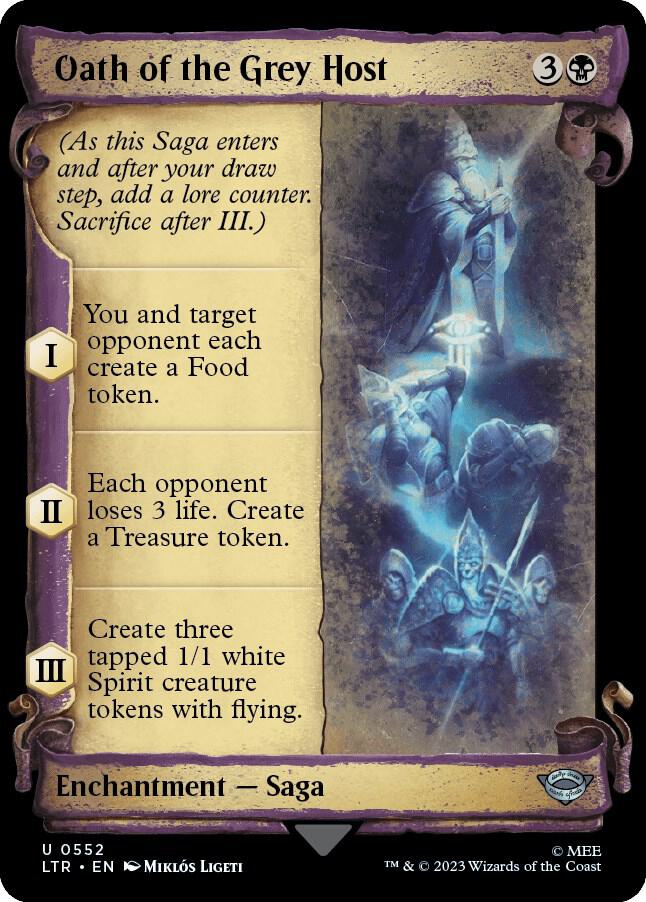 Oath of the Grey Host (Showcase Scrolls) 552 card from Universes Beyond: The Lord of the Rings: Tales of Middle-earth