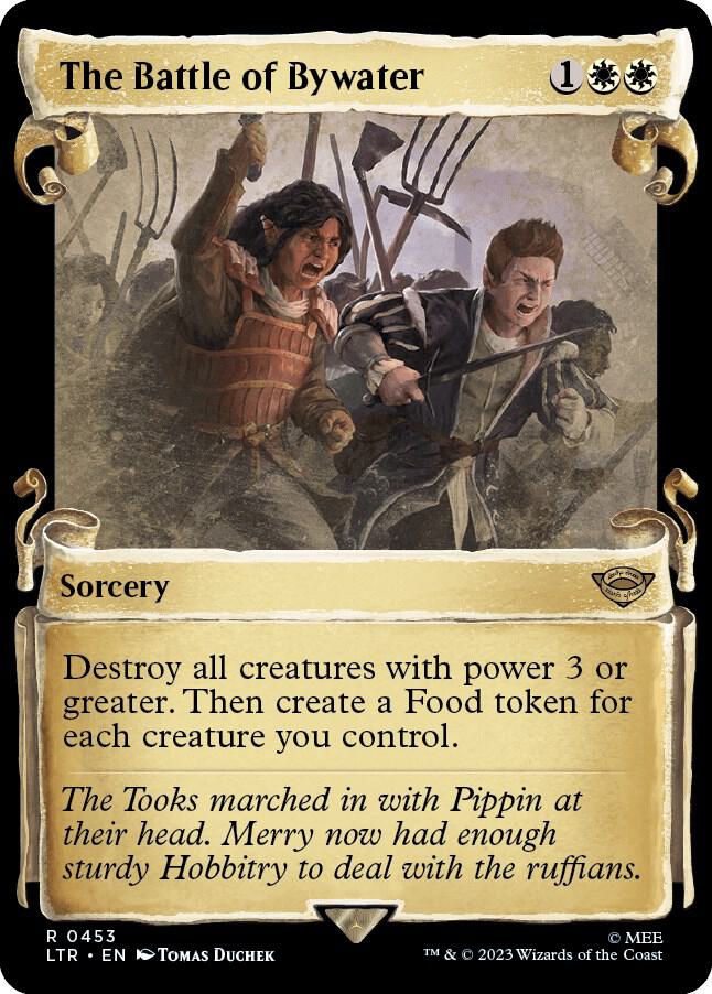 The Battle of Bywater (Showcase Scrolls) 453 card from Universes Beyond: The Lord of the Rings: Tales of Middle-earth