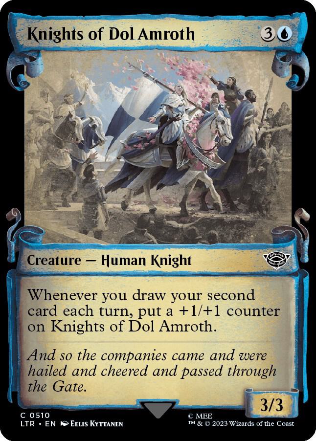 Knights of Dol Amroth (Showcase Scrolls) 510 card from Universes Beyond: The Lord of the Rings: Tales of Middle-earth