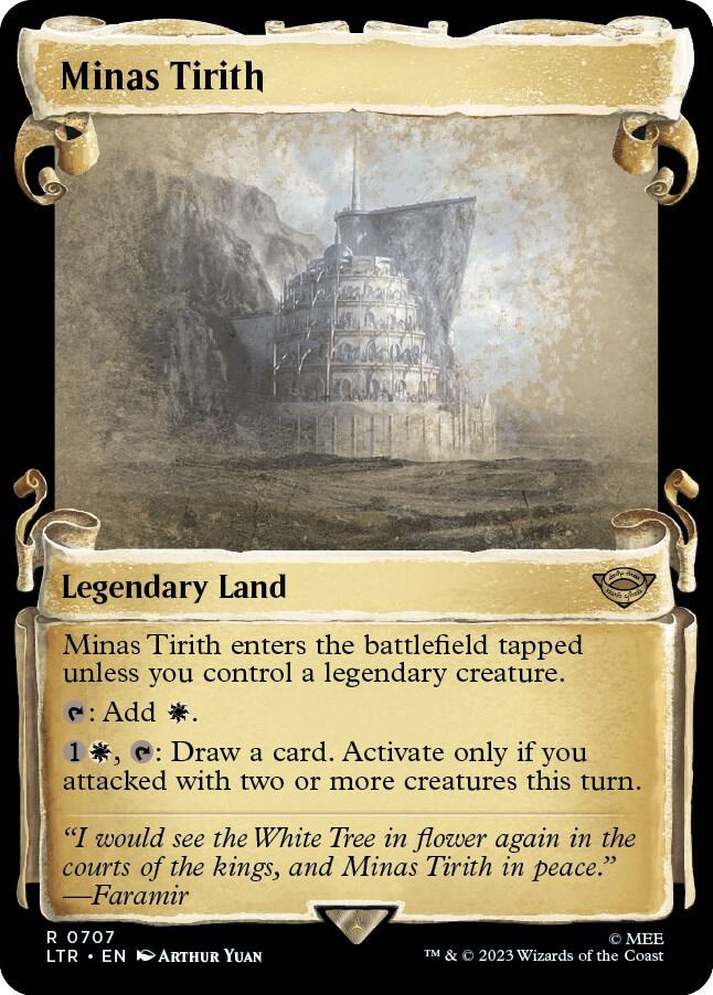 Minas Tirith (Showcase Scrolls) 707 card from Universes Beyond: The Lord of the Rings: Tales of Middle-earth