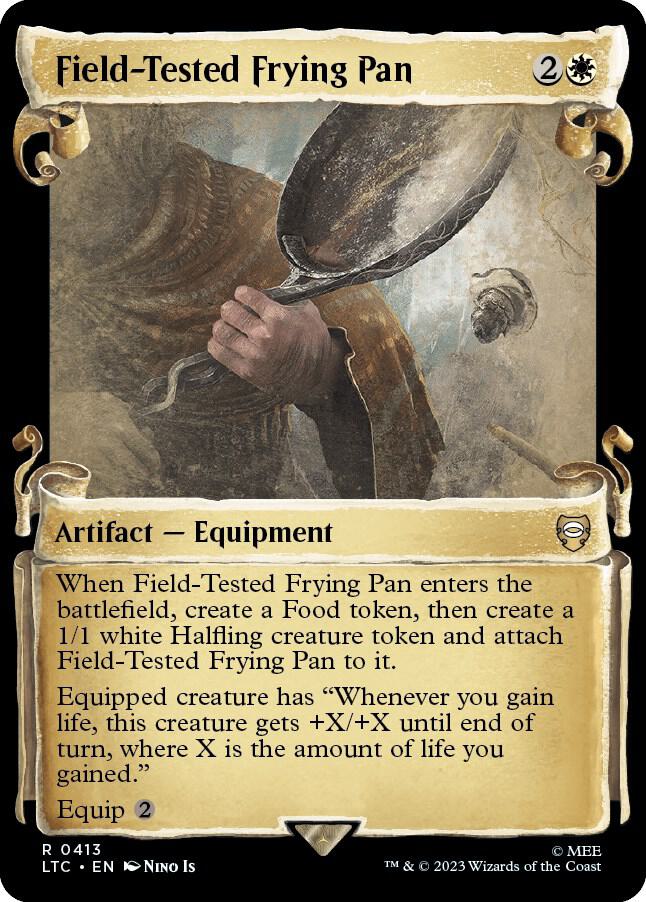 Field-Tested Frying Pan (Showcase Scrolls) 413 card from Commander: The Lord of the Rings: Tales of Middle-earth