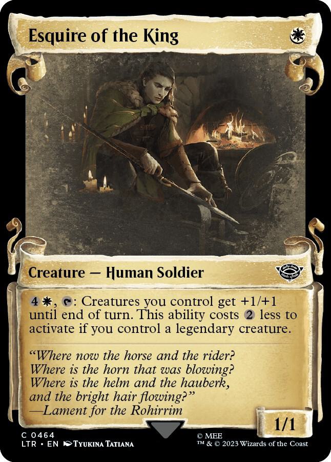 Esquire of the King (Showcase Scrolls) 464 card from Universes Beyond: The Lord of the Rings: Tales of Middle-earth