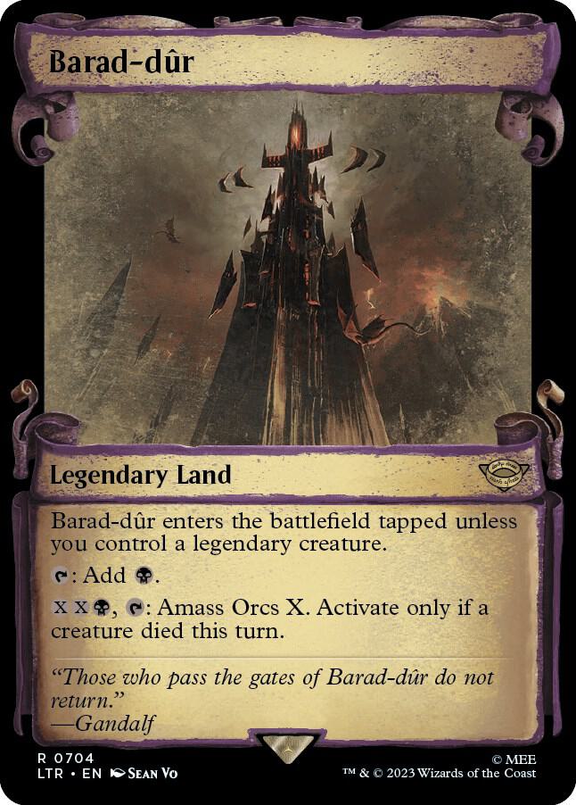 Barad-dur (Showcase Scrolls) 704 card from Universes Beyond: The Lord of the Rings: Tales of Middle-earth
