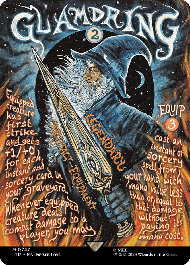 Glamdring (Borderless Poster) 747 card from Universes Beyond: The Lord of the Rings: Tales of Middle-earth