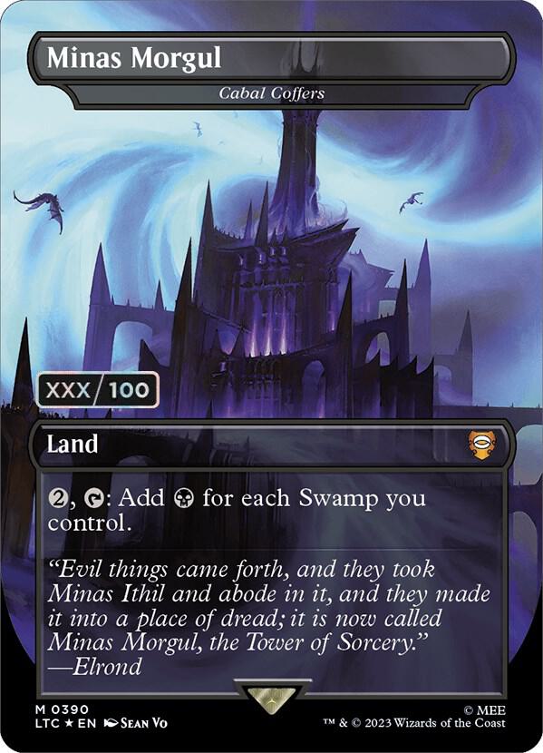 Minas Morgul - Cabal Coffers (Borderless) (Serial Numbered) 390 card from Commander: The Lord of the Rings: Tales of Middle-earth