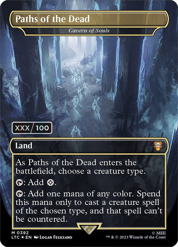Paths of the Dead - Cavern of Souls (Borderless) (Serial Numbered) 392 card from Commander: The Lord of the Rings: Tales of Middle-earth