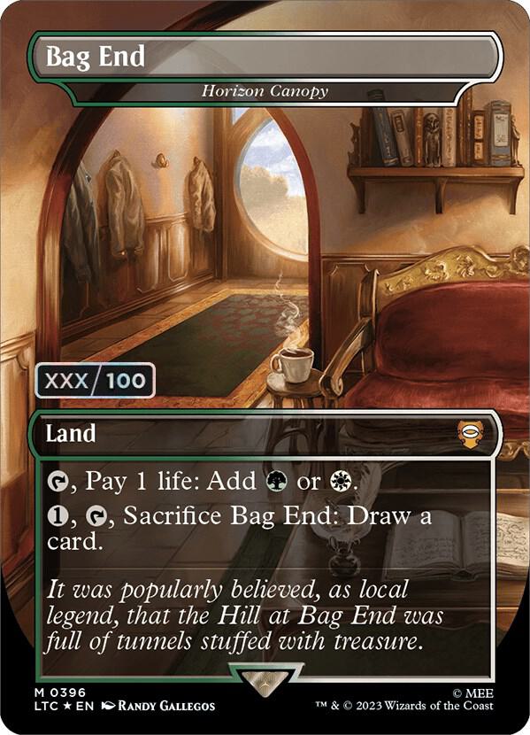 Bag End - Horizon Canopy (Borderless) (Serial Numbered) 396 card from Commander: The Lord of the Rings: Tales of Middle-earth