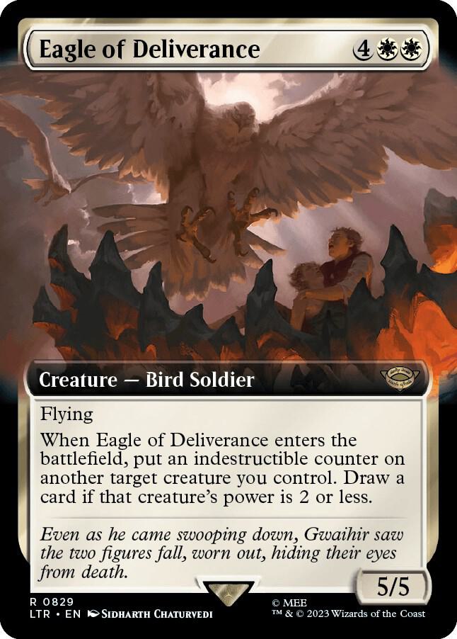 Eagle of Deliverance (Extended Art) 829 card from Universes Beyond: The Lord of the Rings: Tales of Middle-earth