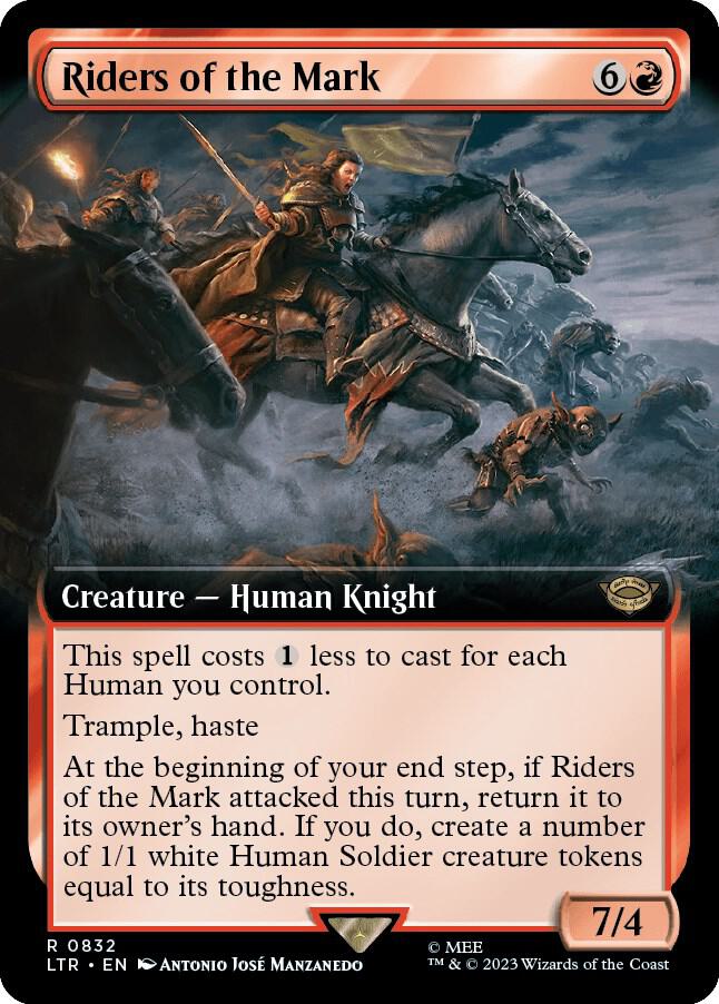Riders of the Mark (Extended Art) 832 card from Universes Beyond: The Lord of the Rings: Tales of Middle-earth
