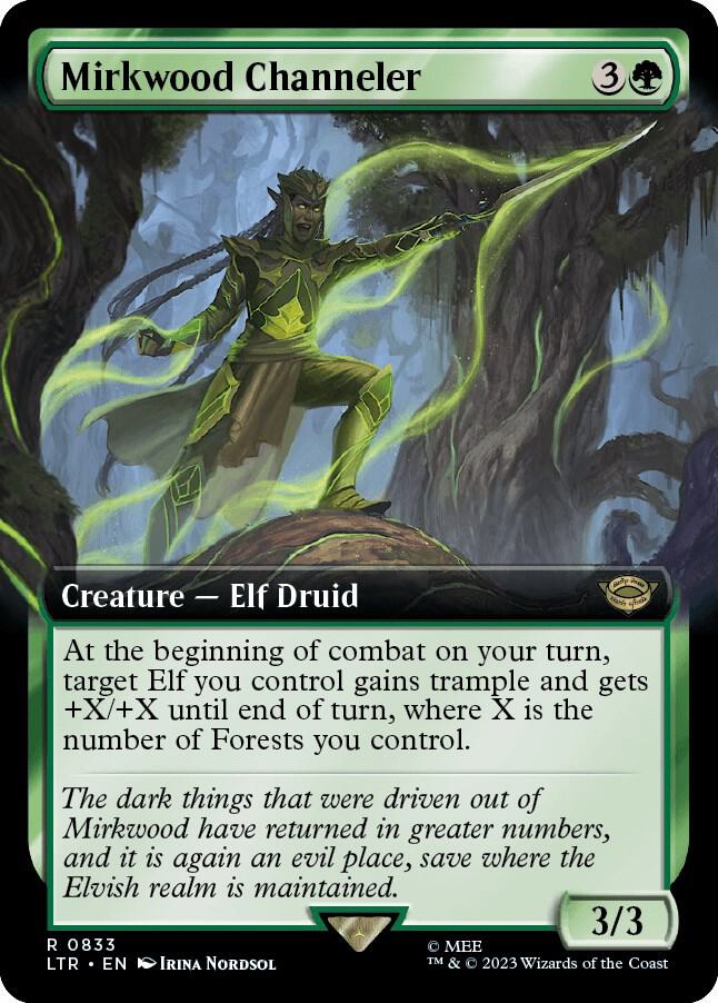 Mirkwood Channeler (Extended Art) 833 card from Universes Beyond: The Lord of the Rings: Tales of Middle-earth