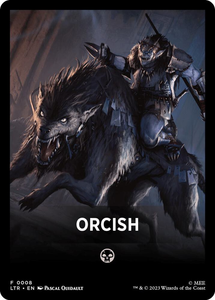 Orcish Theme Card 8 card from Universes Beyond: The Lord of the Rings: Tales of Middle-earth