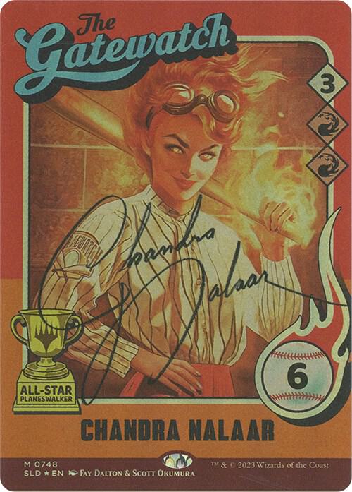 Chandra Nalaar (Autographed) 748 card from Secret Lair Drop Series
