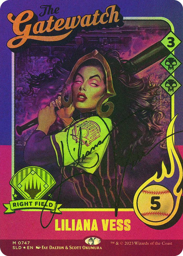 Liliana Vess (Autographed) 747 card from Secret Lair Drop Series