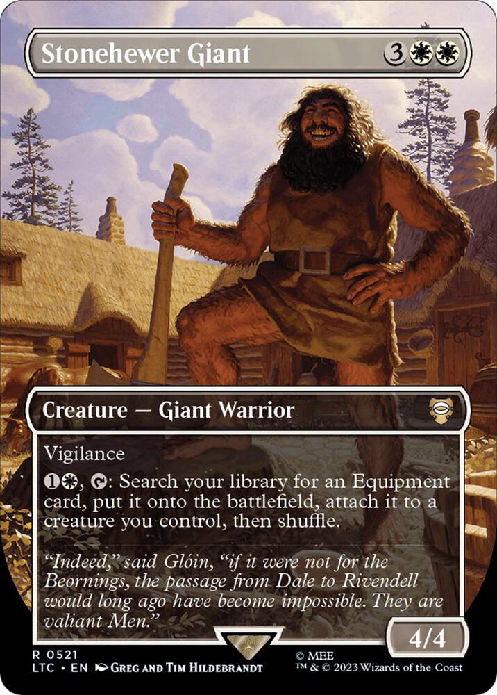 Stonehewer Giant (Borderless) 521 card from Commander: The Lord of the Rings: Tales of Middle-earth