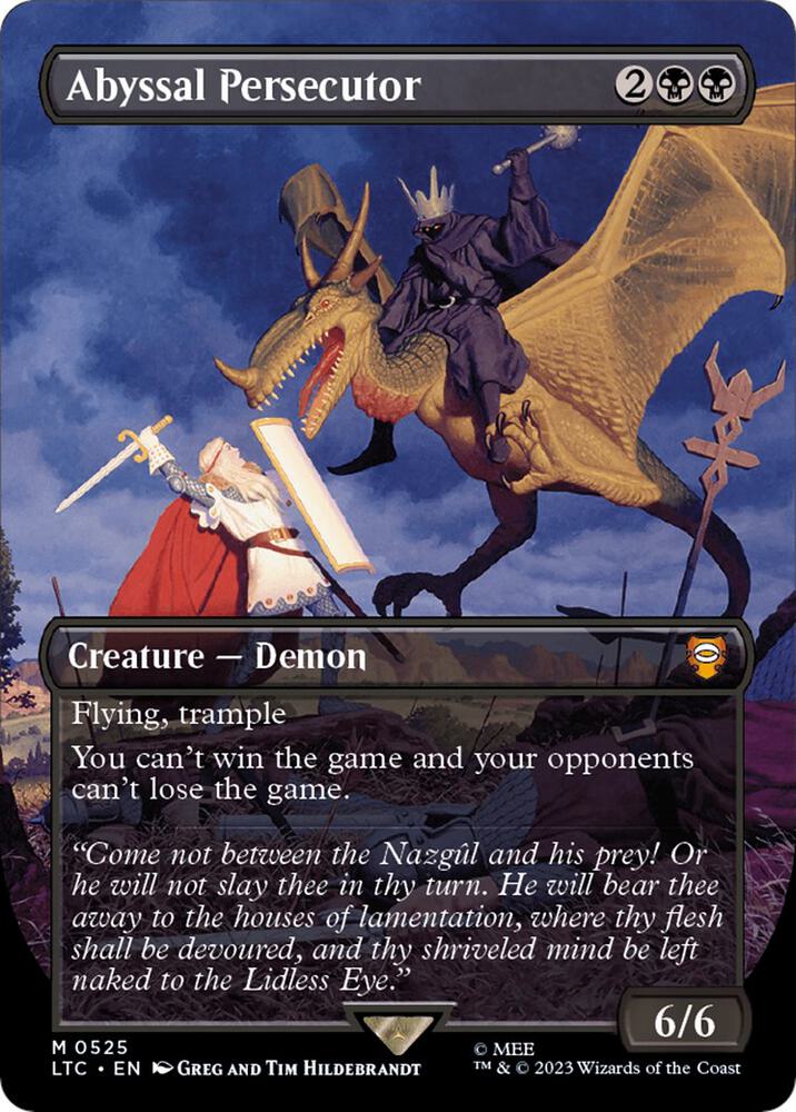Abyssal Persecutor (Borderless) 525 card from Commander: The Lord of the Rings: Tales of Middle-earth