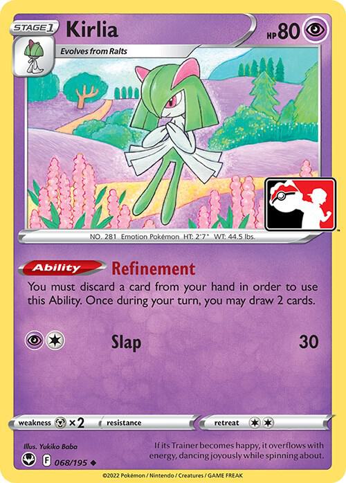 Kirlia 068/195 card from Prize Pack Series Cards
