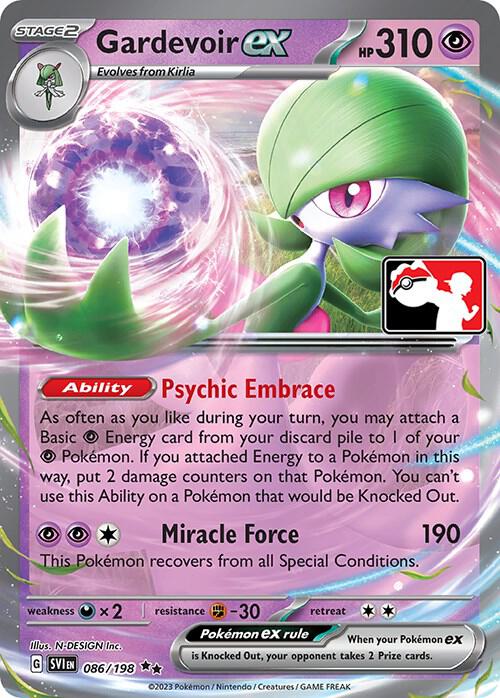 Gardevoir ex 086/198 card from Prize Pack Series Cards
