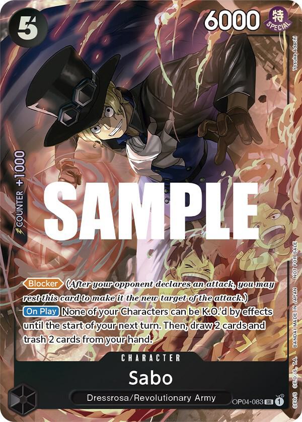 Sabo (Sealed Battle 2023 Vol. 1) OP04-083 card from One Piece Promotion Cards