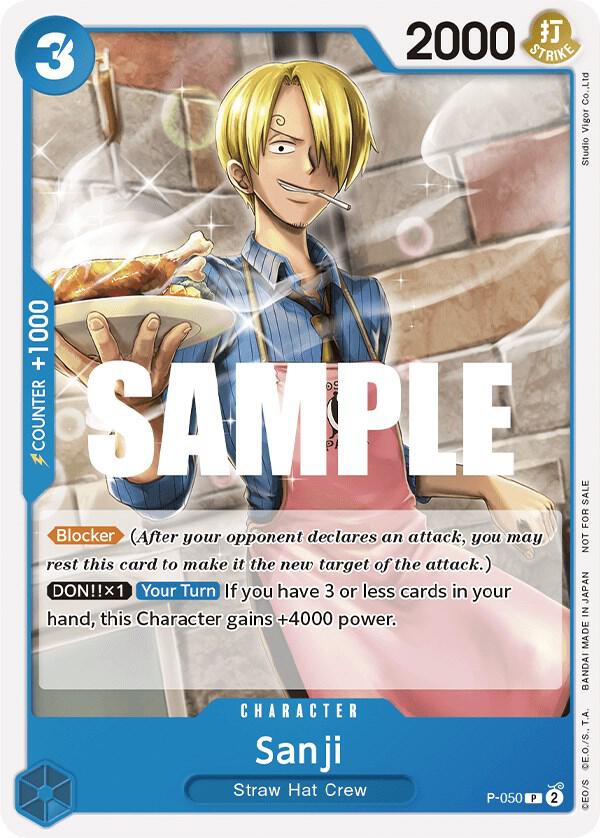 Sanji (Sealed Battle Kit Vol. 1) P-050 card from One Piece Promotion Cards